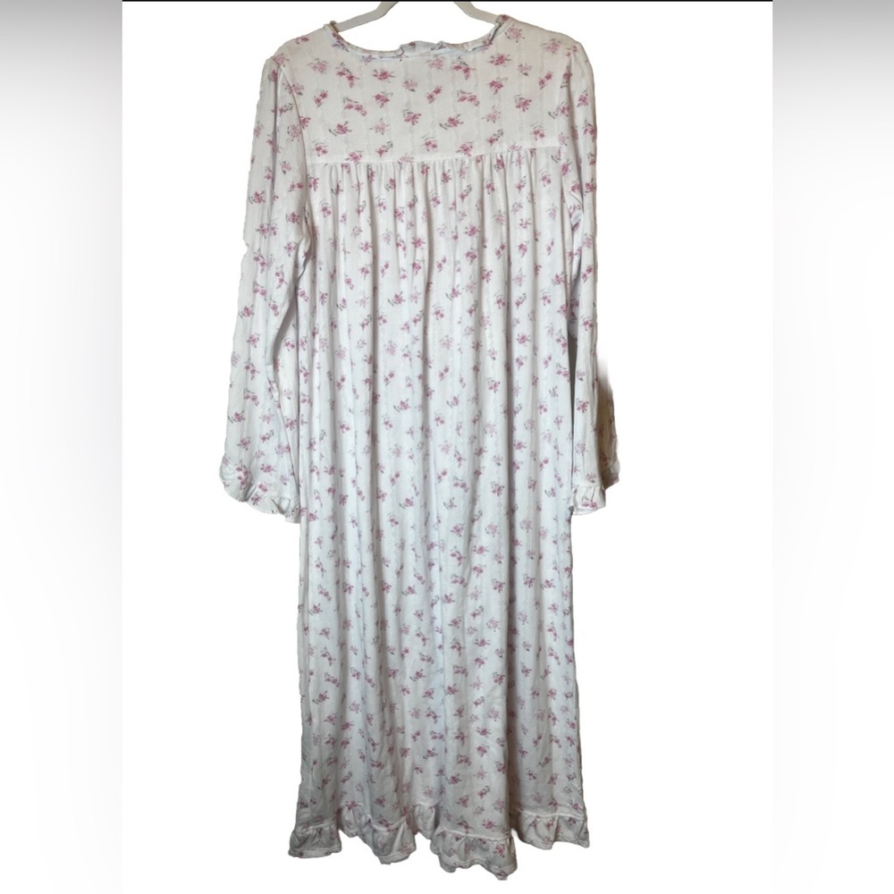 NWT West ROSEBUDS Pointelle SOFT Modal Long Sleeve Ballet Nightgown Size M - Picture 4 of 7